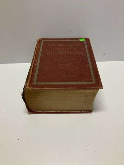Vintage Websters Dictionary
