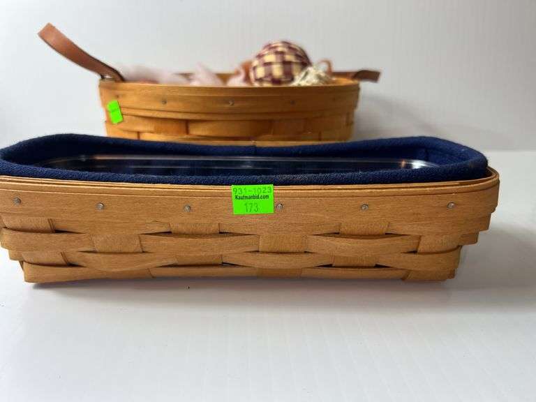 (2) Longaberger Woven Baskets
