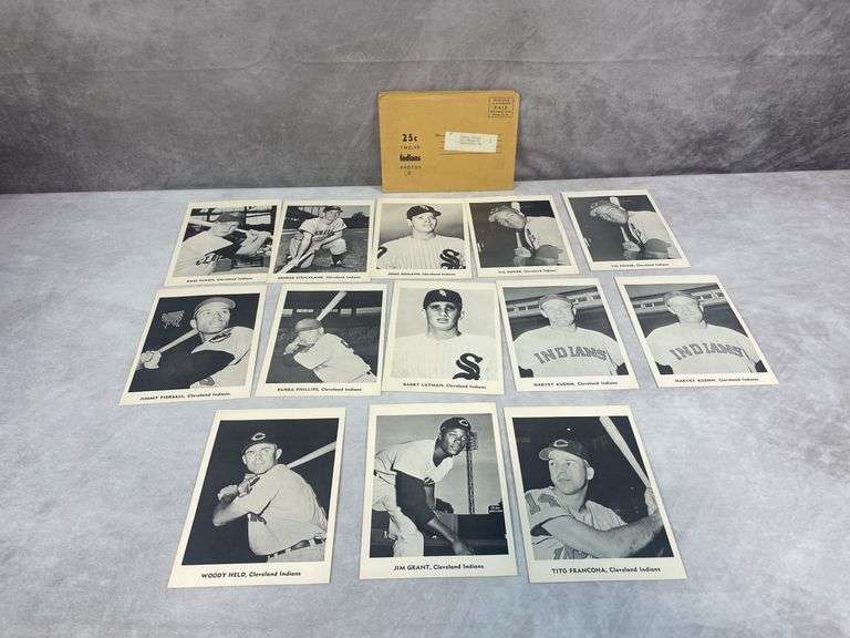 Indians Picture Pack- Various Years 1948-1957 Excellent
