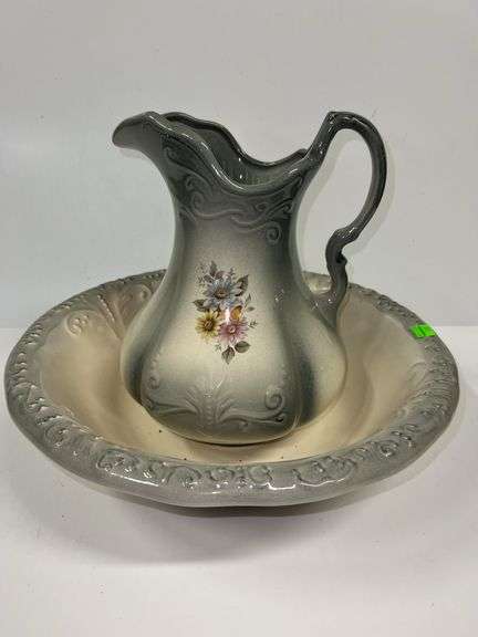 Ironstone Water Pitcher and Basin