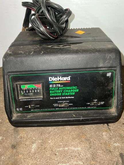 Die Hard Full Automatic Battery Charger and Engine Starter (For 6 & 12 Volt Batteries)