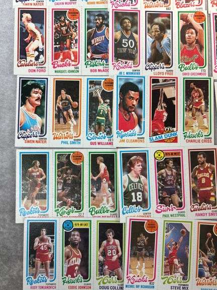 (90+) 1980-81 Topps Basketball Cards - Un-Perforated