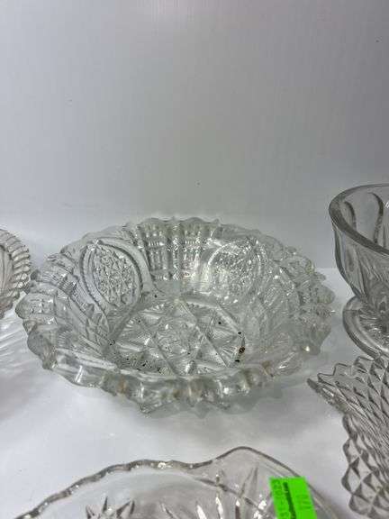 Assortment of Clear Glassware