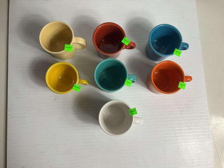 (7) Fiesta Coffee Mugs