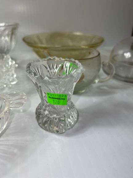 Assortment of Clear Glassware