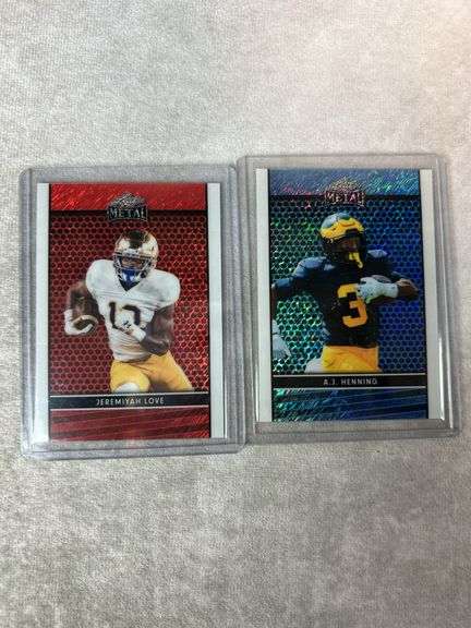 Notre Dame & Michigan (6) card lot w/ PSA 10 Riley Leonard, Love, Estime