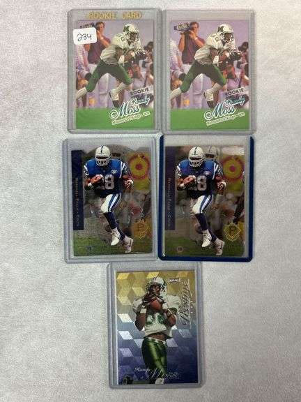 5- Card Randy Moss Rookie Card Lot & 4- Card 1993 SP Marshall Faulk Rookie Card Lot