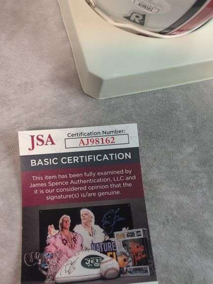 Fred Biletnikoff Signed Hall of Fame Mini Football Helmet - JSA