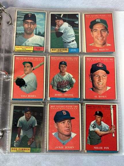 1961 Topps Baseball Cards - 509 of 587 w/ 35 High Numbers - All Cards Appear to be Trimmed