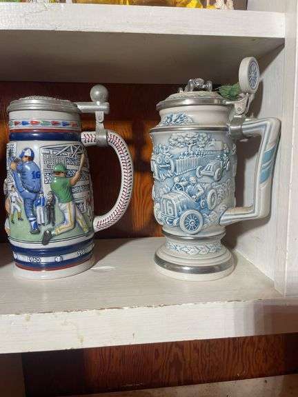 (4) German steins