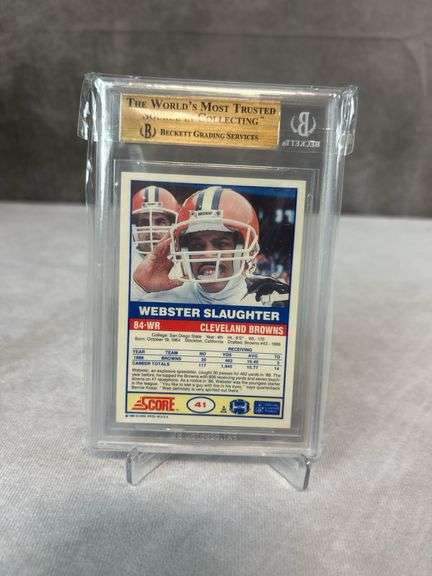 Mack, Byner, Slaughter, Couch, Johnson (5) card Graded lot PSA 10, BGS 9.5