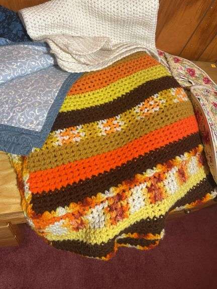 Afghans, blankets & misc. mostly homemade