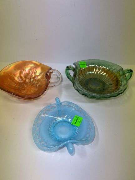 (3) Decorative Glass Dishes