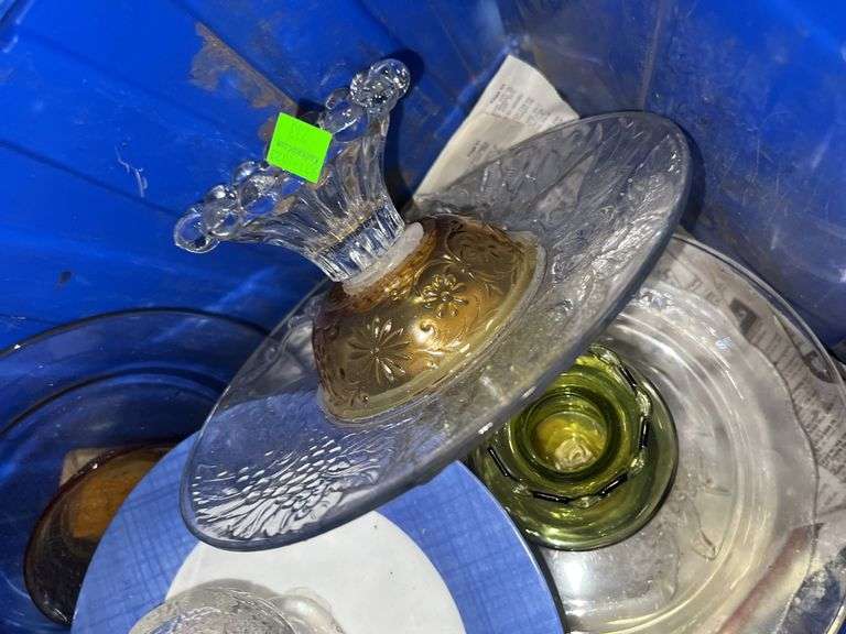 Tote of Glassware