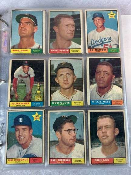 1961 Topps Baseball Cards - 509 of 587 w/ 35 High Numbers - All Cards Appear to be Trimmed
