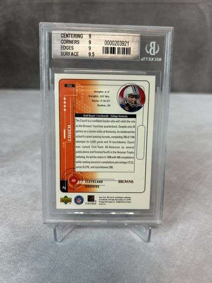 Mack, Byner, Slaughter, Couch, Johnson (5) card Graded lot PSA 10, BGS 9.5