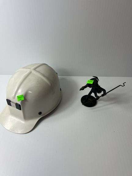 Coal Miner Safety Hat and Figurine
