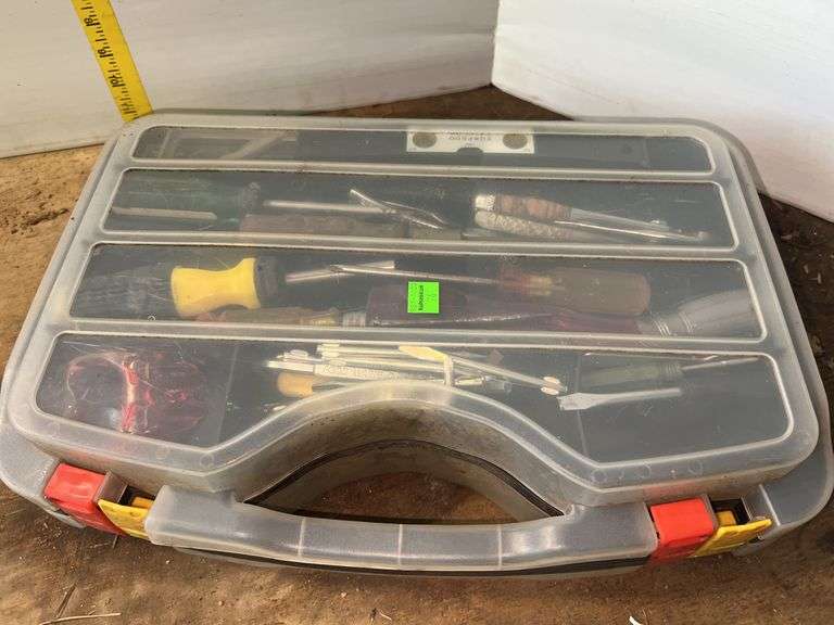 Clear Plastic Carrying Case w/ Contents