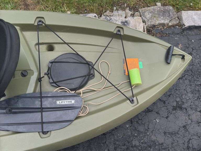 Lifetime Tamarack Plastic Canoe w/ Paddle