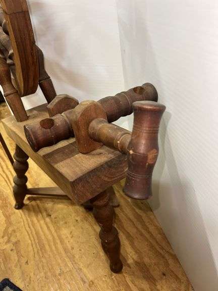 Vintage Wooden Spinning Wheel