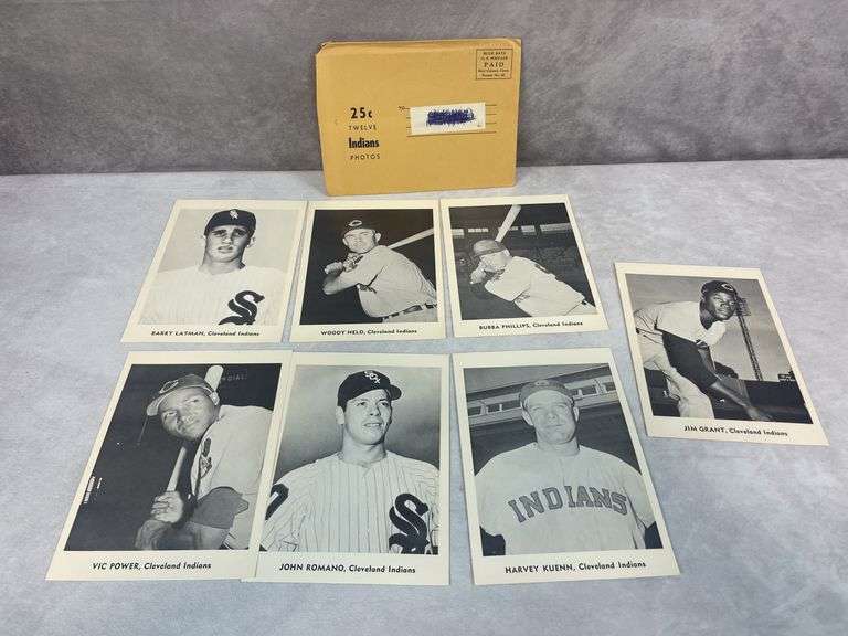 Indians Picture Pack- Various Years 1948-1957 Excellent