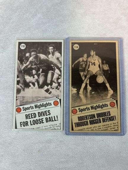 (7) 1970-71 Topps All-Star Cards - Robertson, Baylor, Thurmond, Hawkins, Frazier, Reed, Havlicek - C