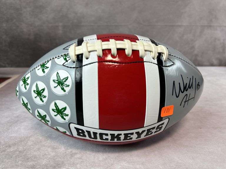 Will Howard signed Ohio State full size, full color football, PSA