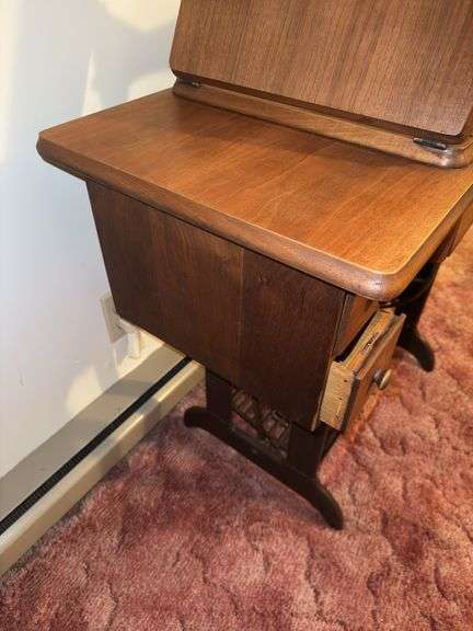 Vintage Singer Sewing Machine Desk