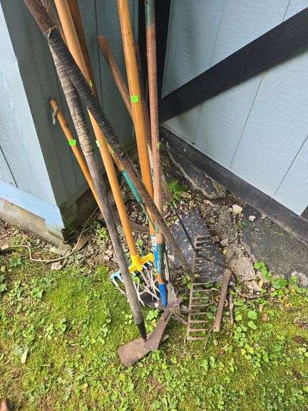 Assortment of Long Handle Gardening Tools