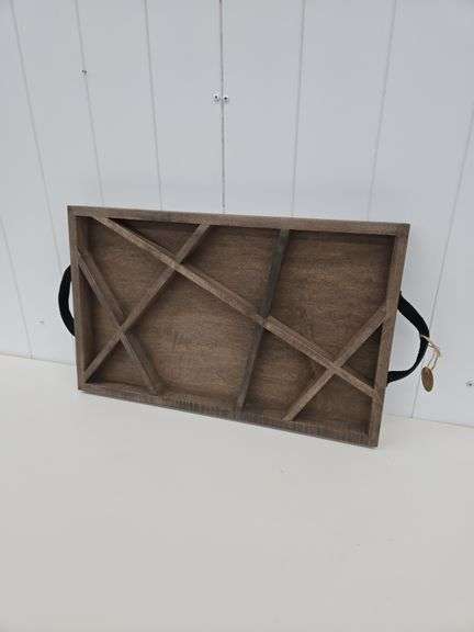 Wooden serving tray- 13"x21"