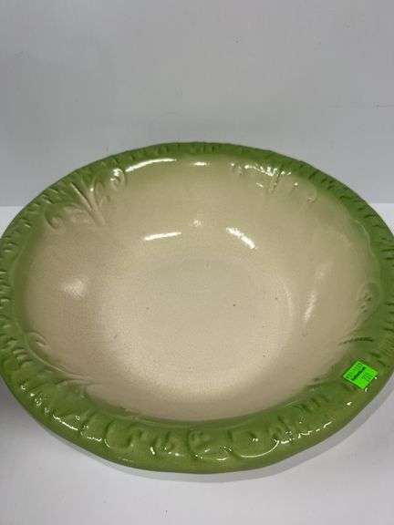 Green Ironstone Pitcher and Basin