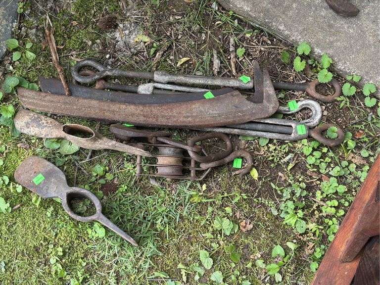Turnbuckles, Mattock Heads, Sickle Scythe Heads, and Pulleys