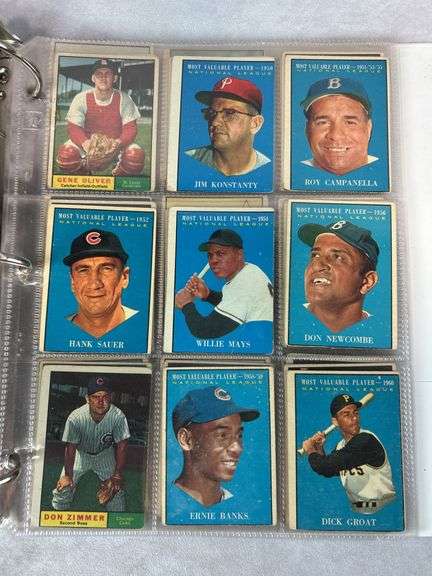 1961 Topps Baseball Cards - 509 of 587 w/ 35 High Numbers - All Cards Appear to be Trimmed