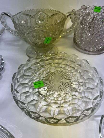 Assortment of Clear Glassware