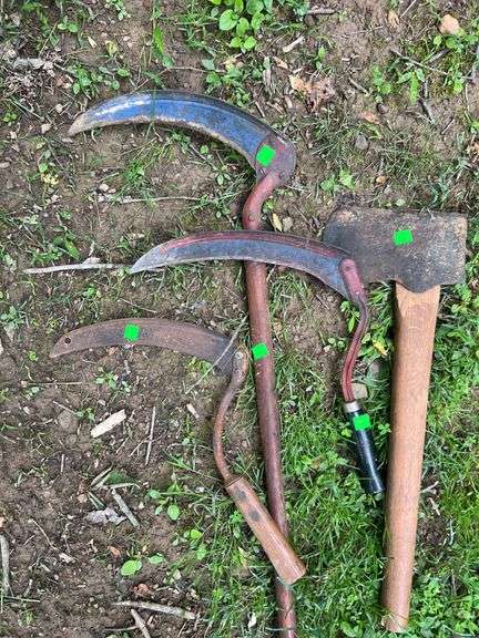 Hand Sickles and Axe