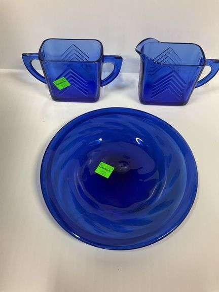 Cobalt Creamer and Sugarer, Cobalt