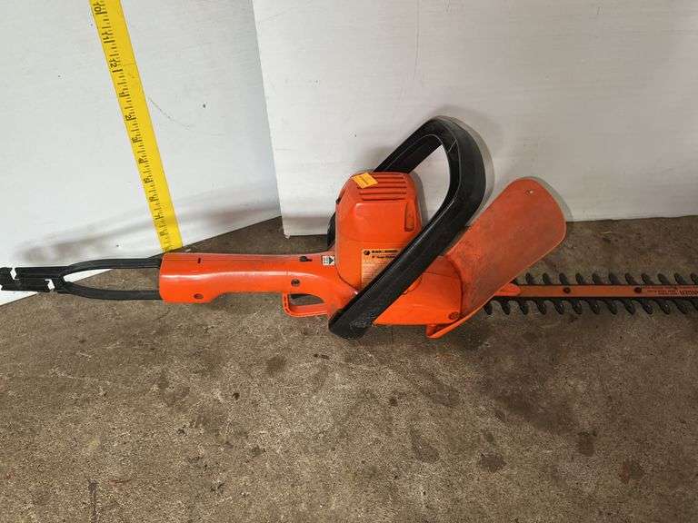Black and Decker 16” Hedge Trimmer and Black and Decker Drill Bit Sharpener