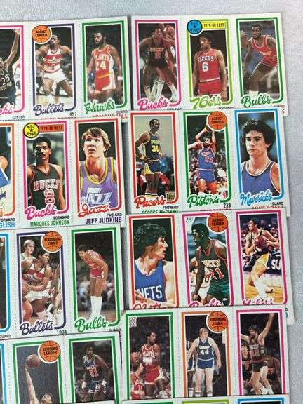 (90+) 1980-81 Topps Basketball Cards - Un-Perforated
