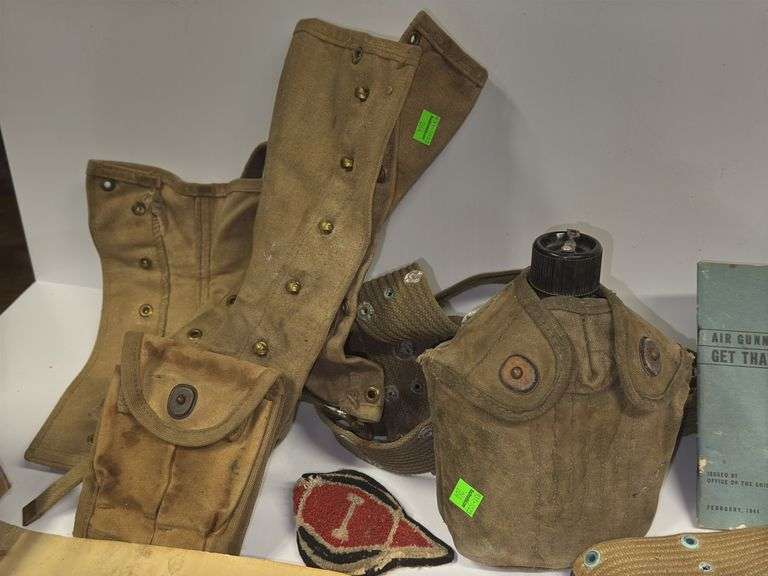 Assortment of Vintage Military Items