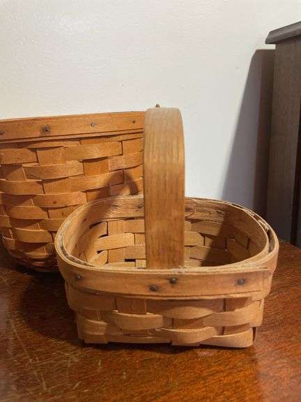 (4) longaberger baskets