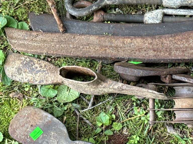 Turnbuckles, Mattock Heads, Sickle Scythe Heads, and Pulleys