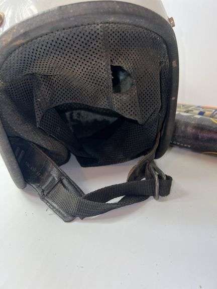 Racing Helmet and (2) Baseball Bats