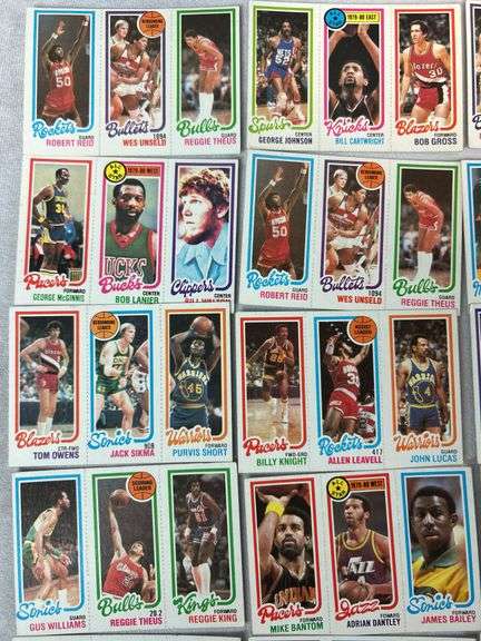 (90+) 1980-81 Topps Basketball Cards - Un-Perforated