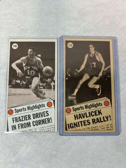 (7) 1970-71 Topps All-Star Cards - Robertson, Baylor, Thurmond, Hawkins, Frazier, Reed, Havlicek - C