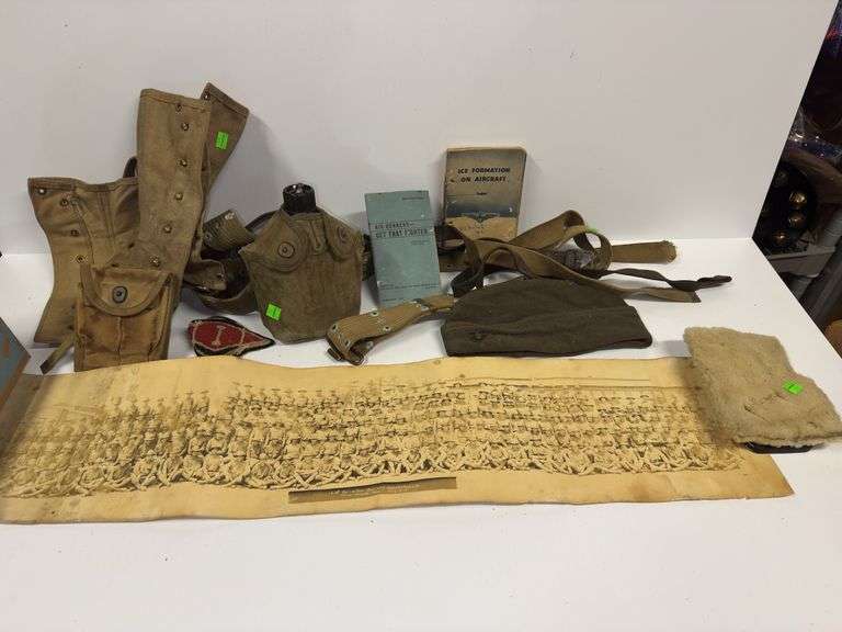 Assortment of Vintage Military Items