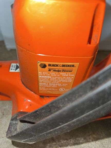 Black and Decker 16” Hedge Trimmer and Black and Decker Drill Bit Sharpener