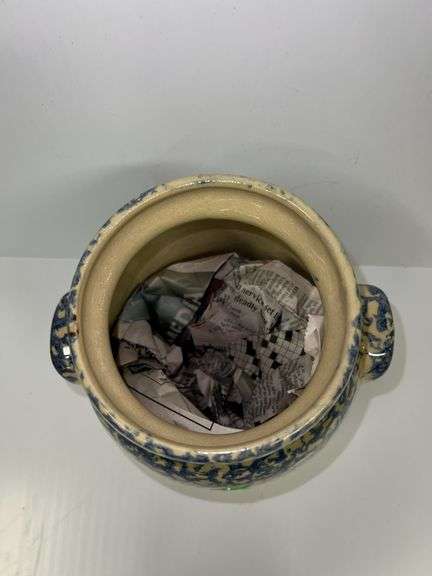 Robinson Ransbottom 4qt Blue Pottery Jar