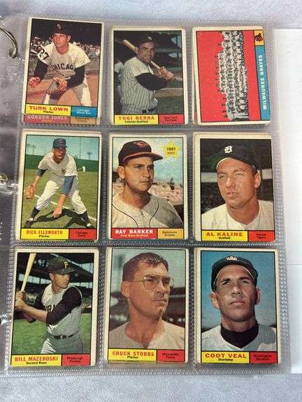 1961 Topps Baseball Cards - 509 of 587 w/ 35 High Numbers - All Cards Appear to be Trimmed