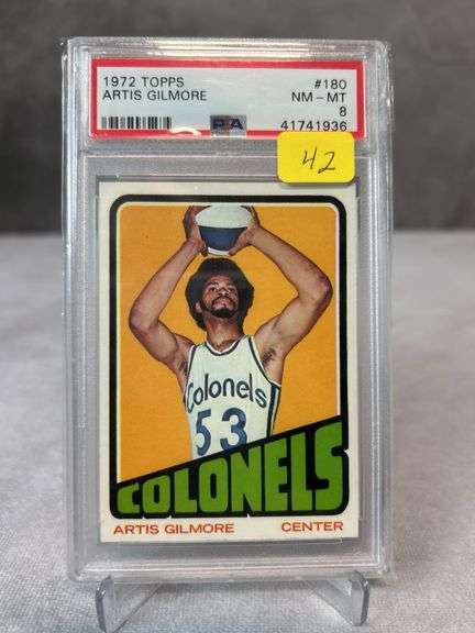 1972 Topps basketball Artis Gilmore (Rookie) PSA NM-MT 8