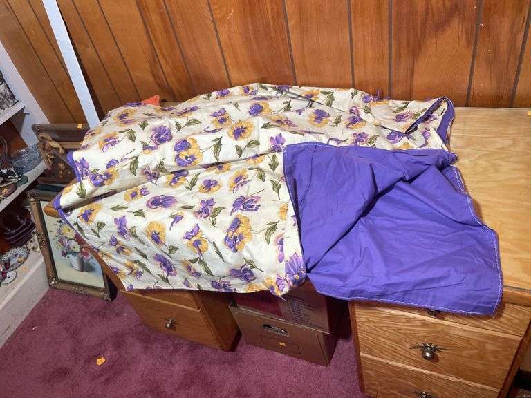 Assortment of mostly handmade quilts- some have missing pieces, tears and more